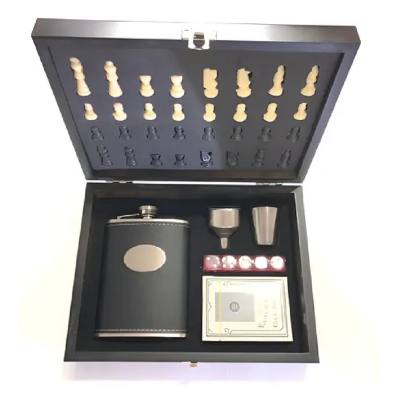 Miniatura 3 de Licorera kit Tablero Ajedrez Madera